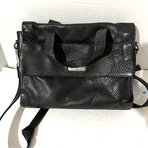 Vintage Kenneth Cole New York Black Pebbled Leather  handbag, purse